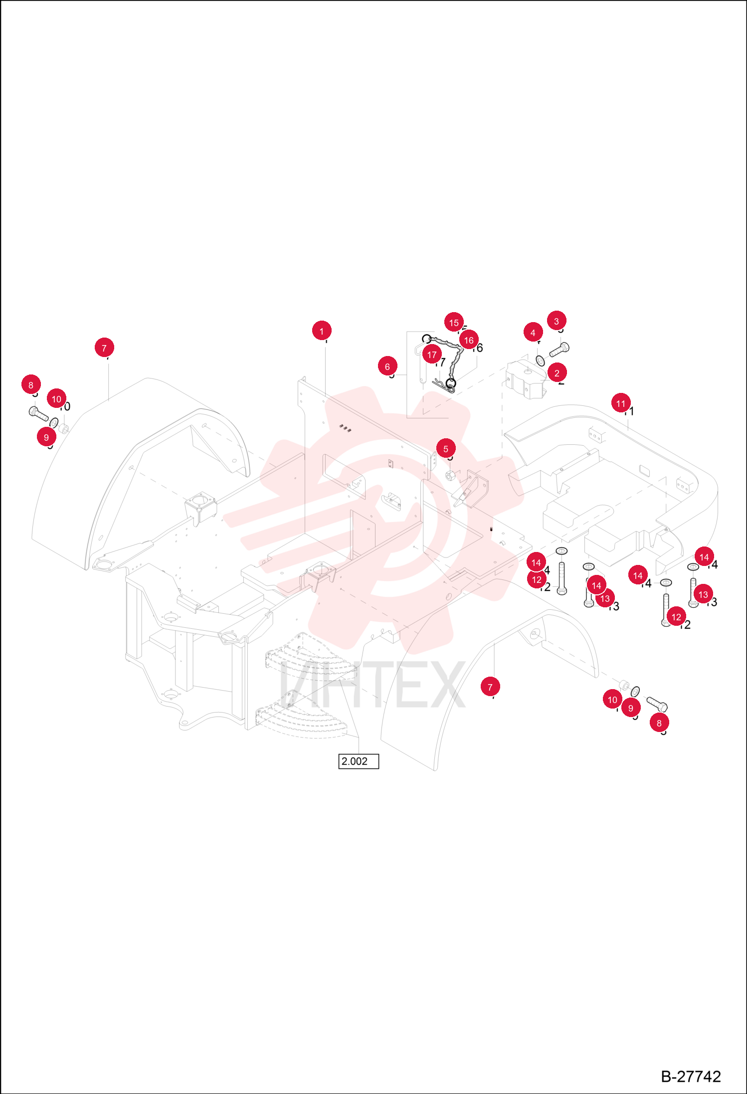 CHASSIS, REAR CPL. 6453005001