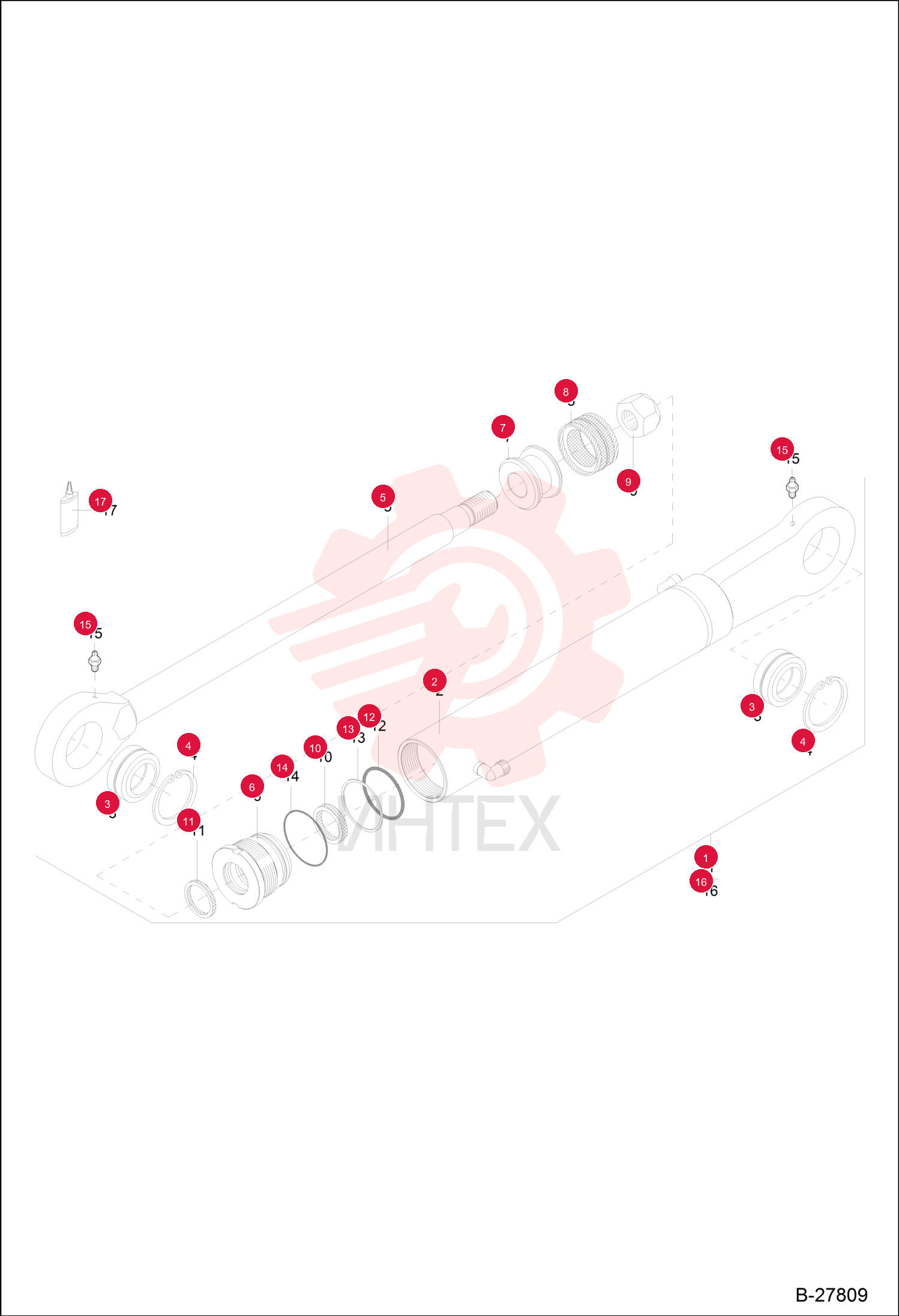 CYLINDER, HYD CPL 6501060000