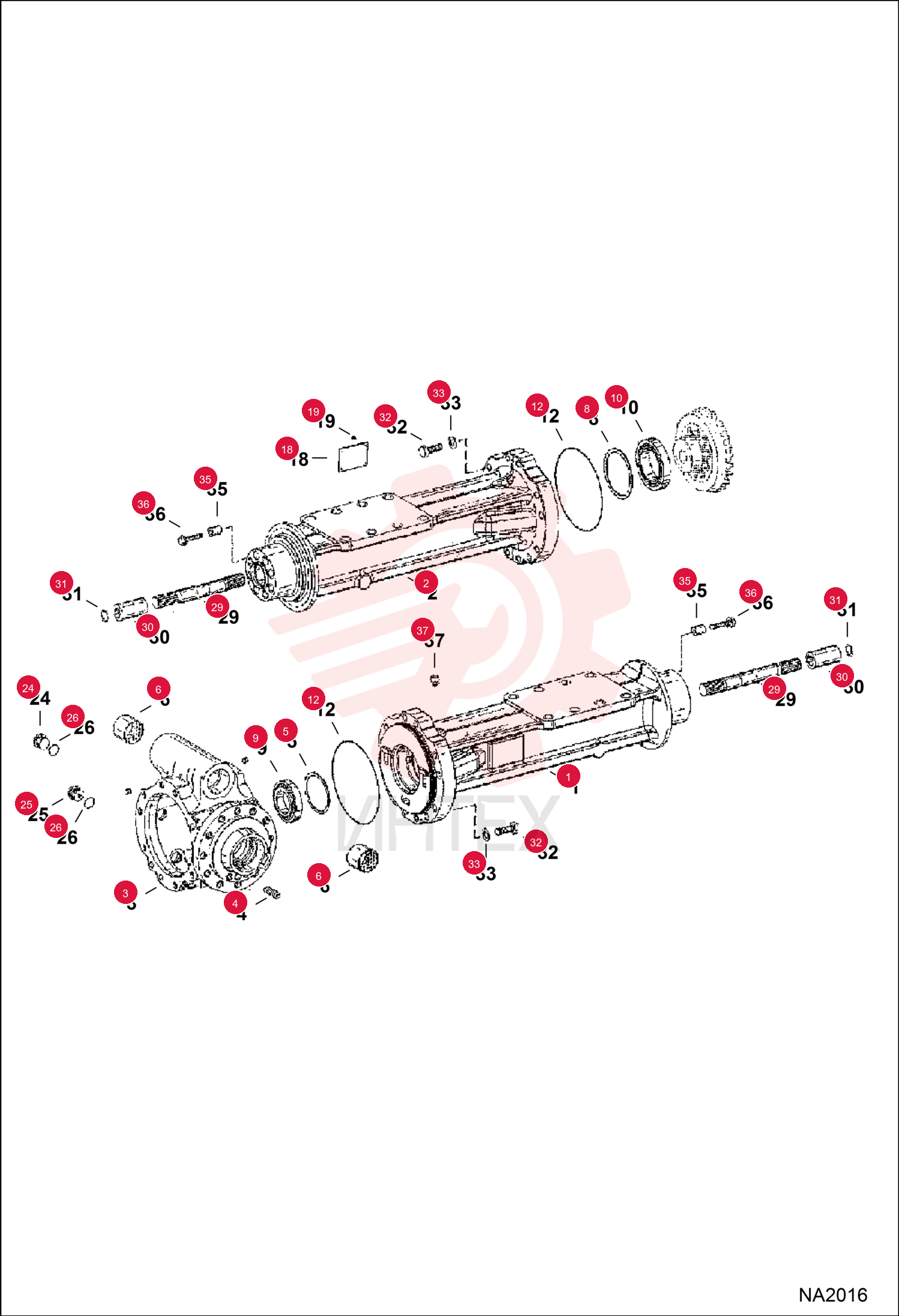 HOUSING, AXLE 5904658833 (2)