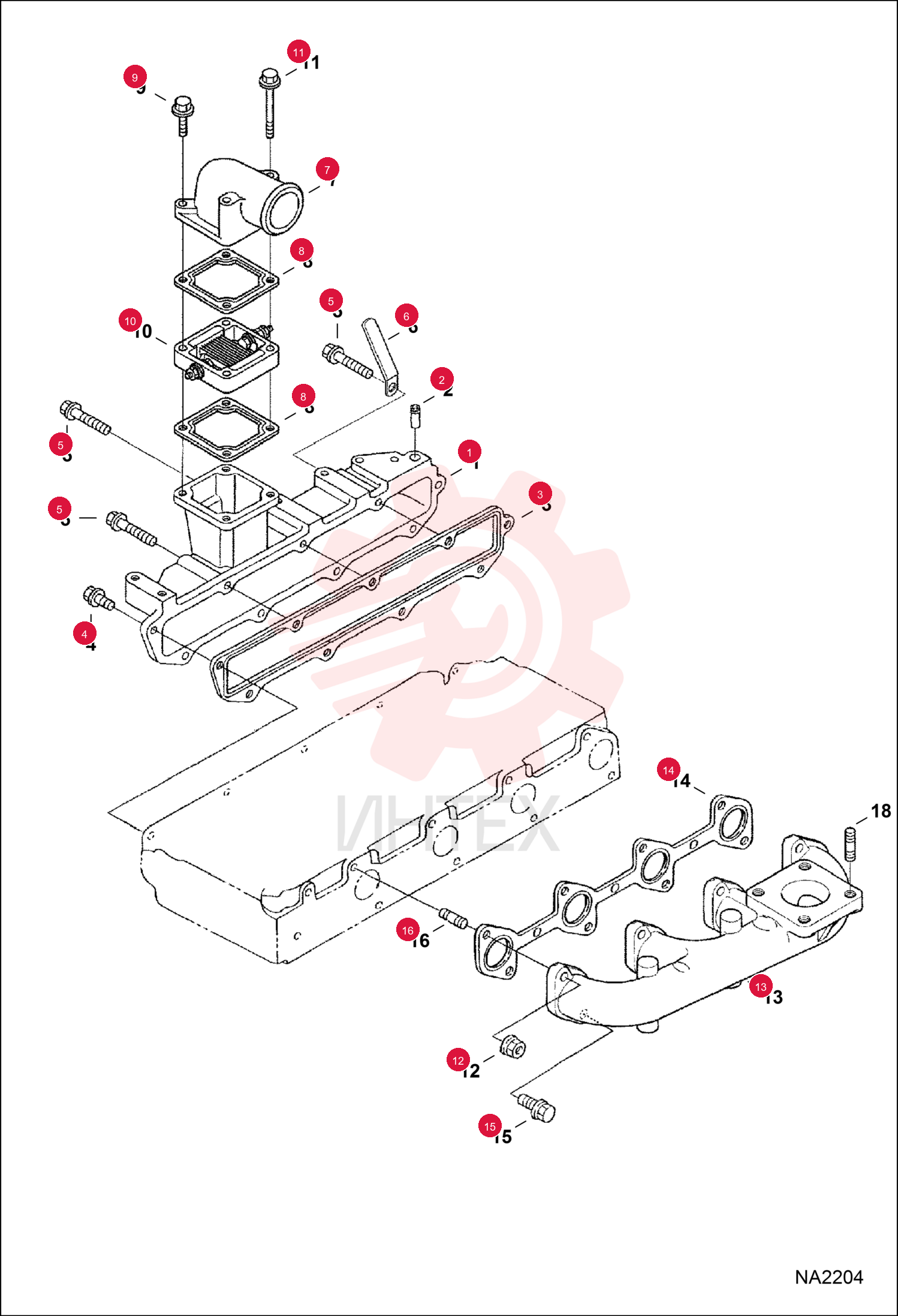 MANIFOLD, INTAKE 6689303