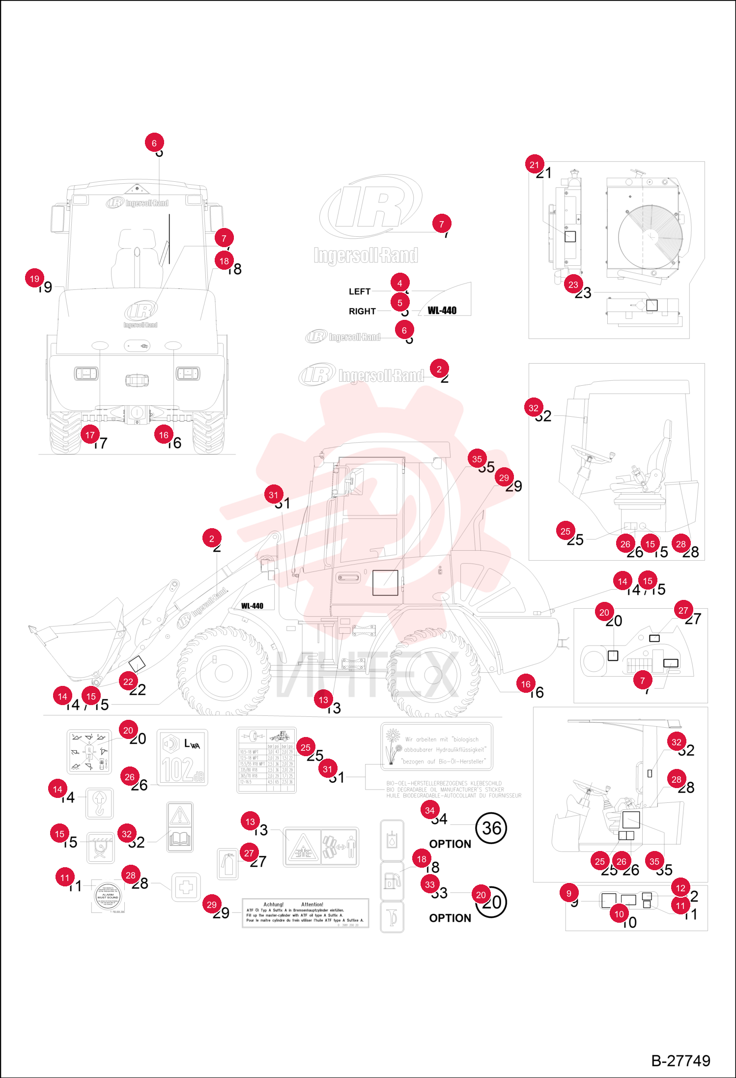 STICKER, INGERSOLL RAND 5358610674