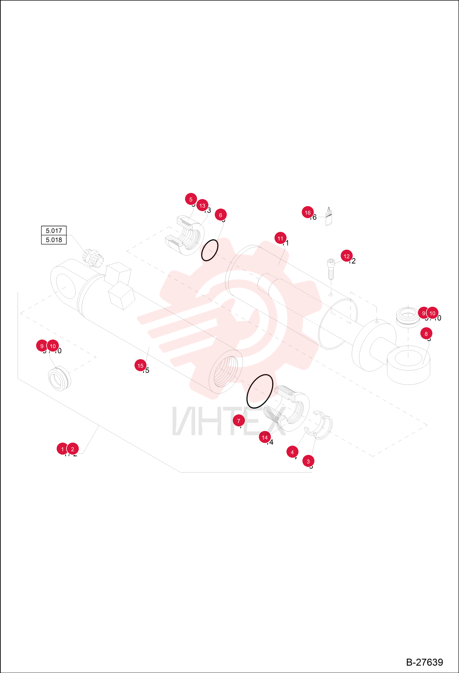 HYDR. CYLINDER 5018001009