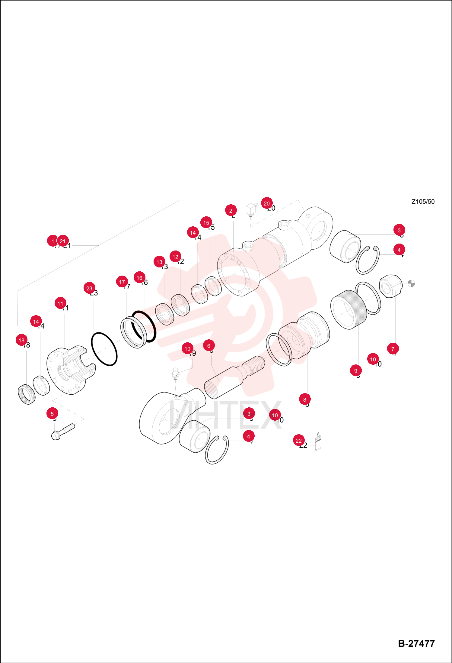 HYDR. CYLINDER 6501059000