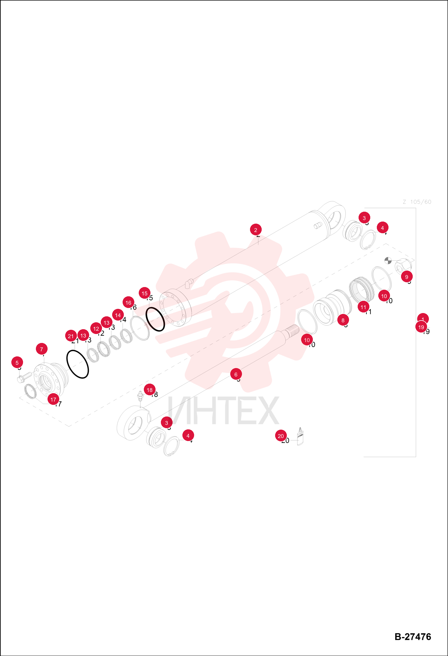 HYDR. CYLINDER 6501088000