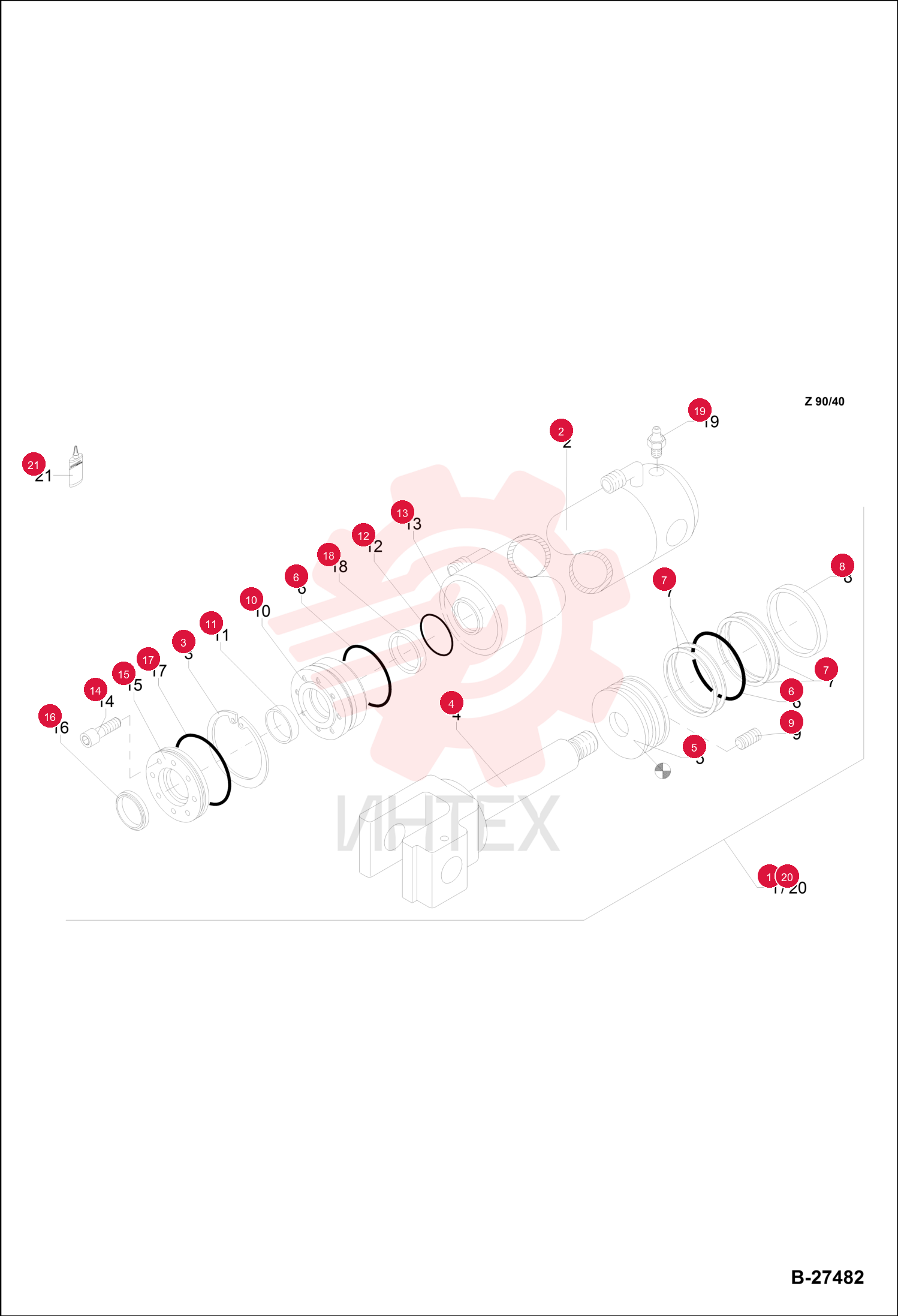 HYDRAULIC CYLINDER 6502045000