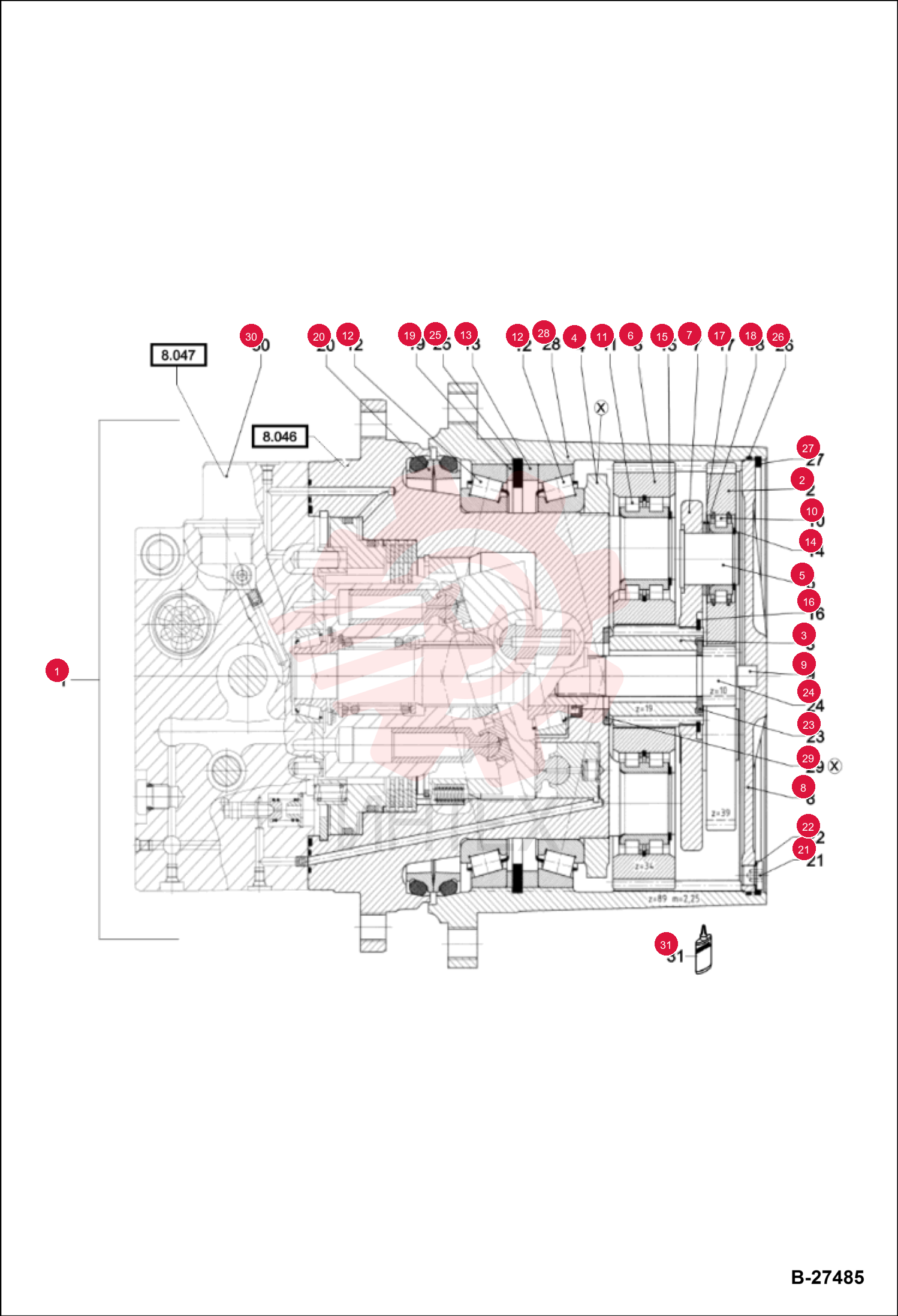 MOTOR, DRIVE HYD 5459660217 (3)