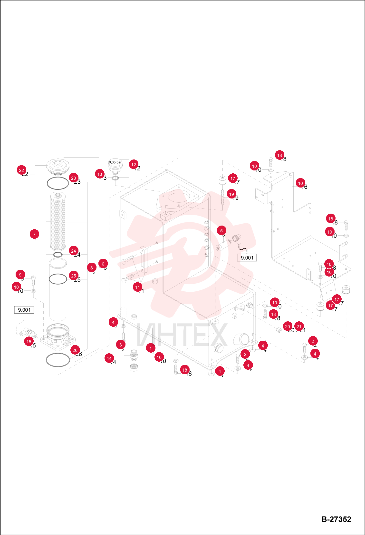 TANK HYD OIL 6234013002