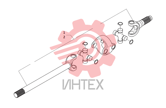 Шарнир двойной U-образный