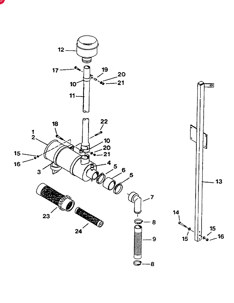 CONCORD AIR SYSTEM INTAKE AIR HOSE,2.00" ID x 24.00"