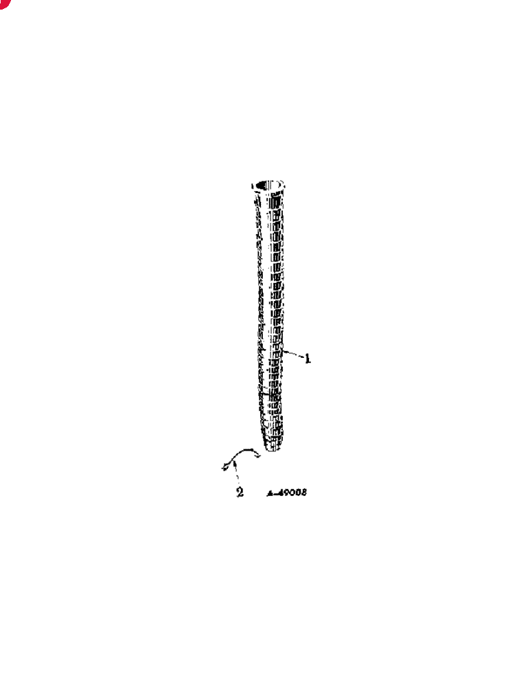 IH 2-ROW FERTILIZER UNIT TUBE,1.437" ID x 1.875" OD x 24" L