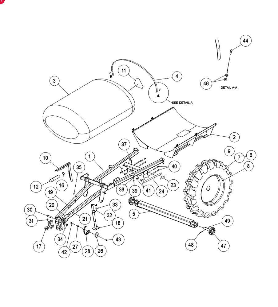 DMI NUTRI-PLACR Tire and Wheel, RH