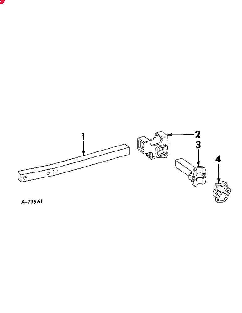 IH 4-ROW FERTILIZER UNIT CLAMP