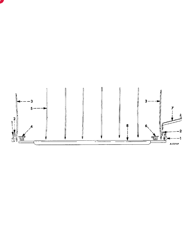 Запчасти для пресс-подборщиков CASE-IH (57) - IH RECTANGULAR BALER FINGER
