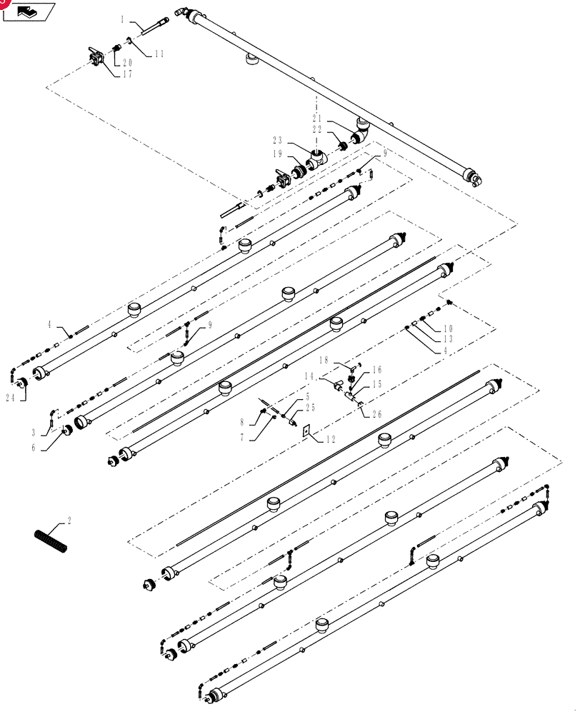2012 FITTING,1" Male Thread x 1-1/4" 90 Degree Hose Barb