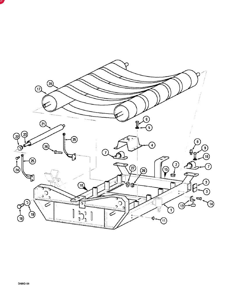Запчасти для пресс-подборщиков CASE-IH (8630) - CASE-IH BALE WRAPPER TUBE,50 mm ID, 60.3 mm OD, 690 mm Length