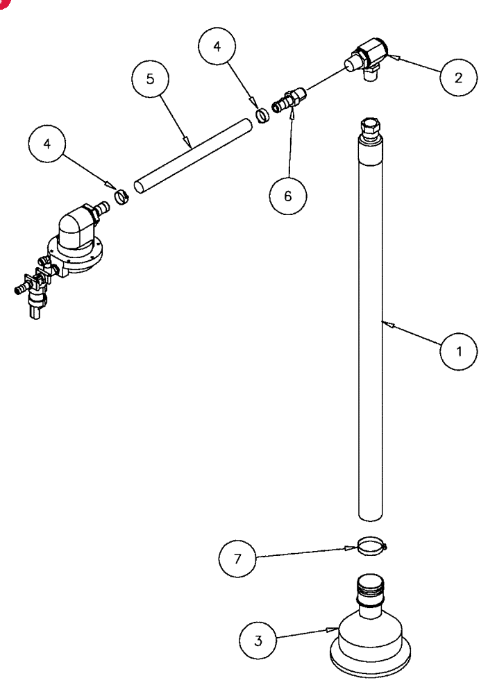 LIQUID SYSTEM APPLICATOR TUBE,0.75" ID