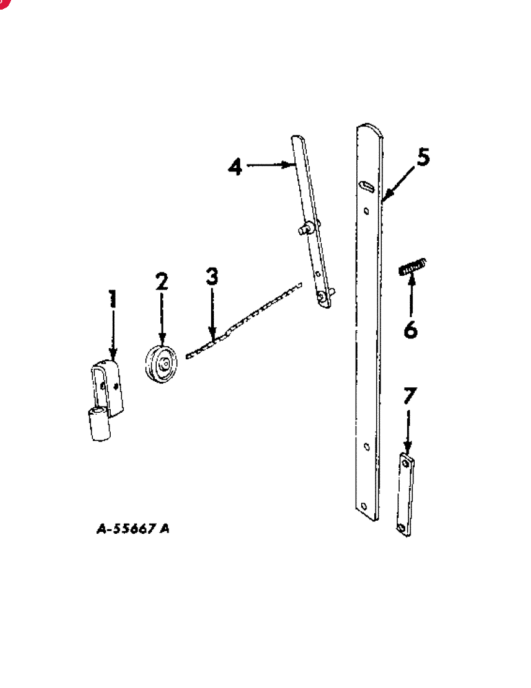 CHEMICAL & FERTILIZER APPLICATOR EQUIPMENT PULLEY, chain