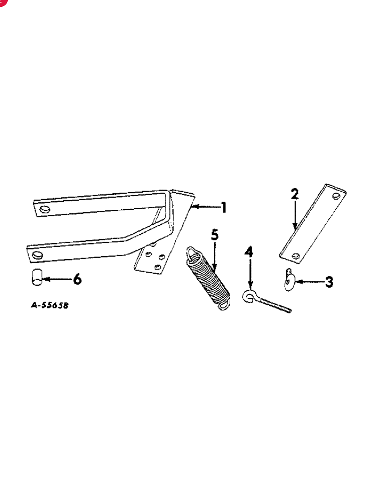 CHEMICAL & FERTILIZER APPLICATOR EQUIPMENT FRAME, left attaching