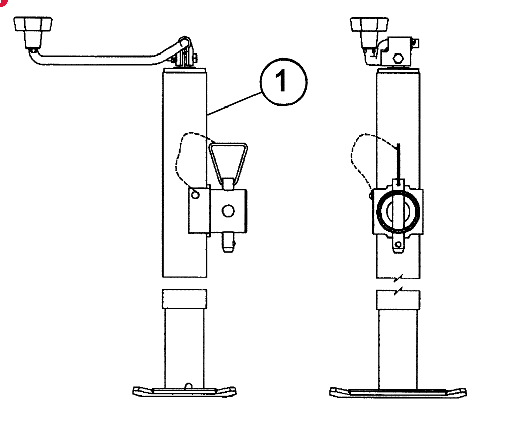 850/1000 GALLON JACK,40.1 mm L