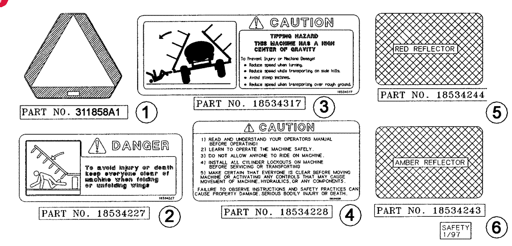 850/1000 GALLON DANGER DECAL
