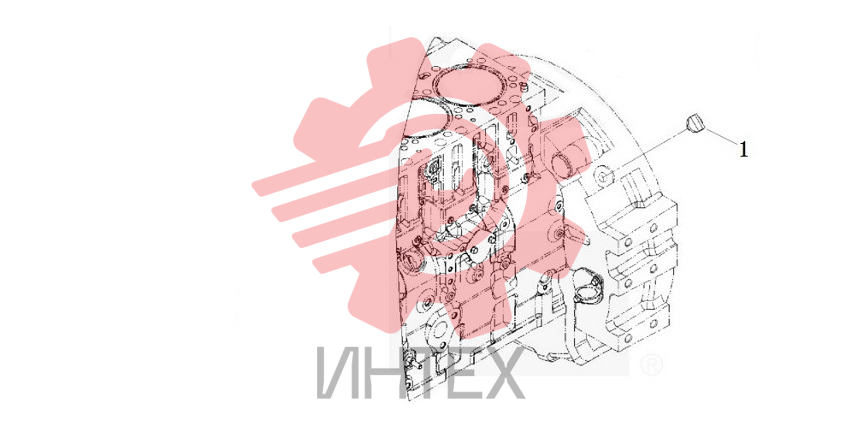 Заглушка фиксирующая картера маховика