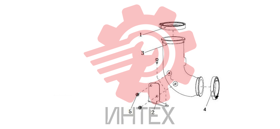 Патрубок для выпуска выхлопных газов