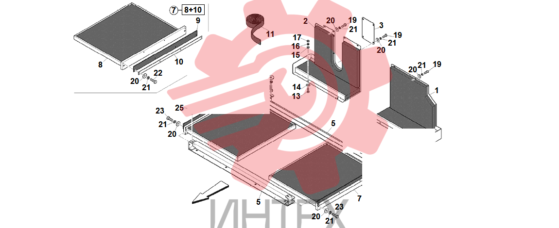 16. Облицовка защитная нижней части рамы