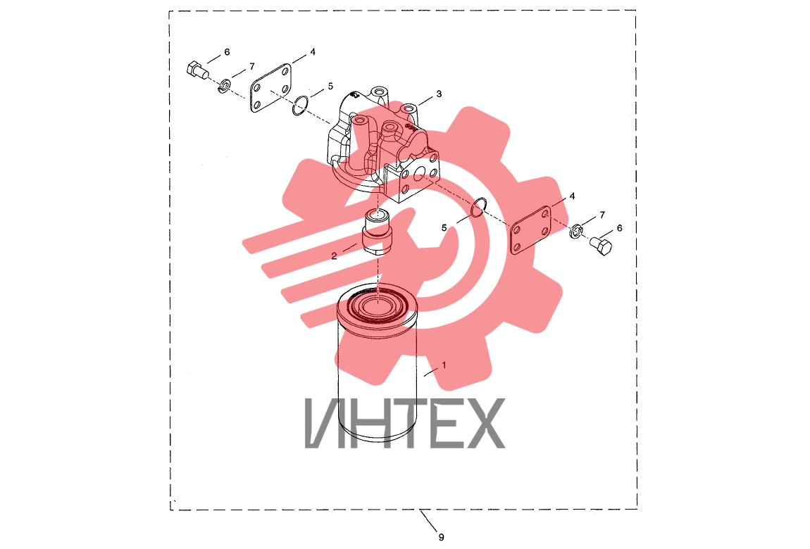 197. Переходник выносного фильтра (DANA "TE32")