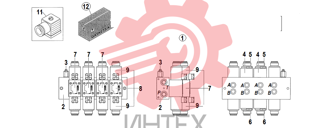 20. Распределитель в сборе "594327" / "BOSCH REXROTH"