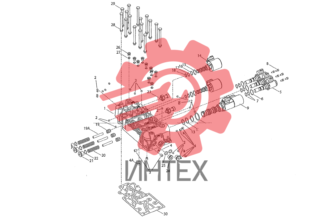 196. Распределитель в сборе (DANA "TE32")