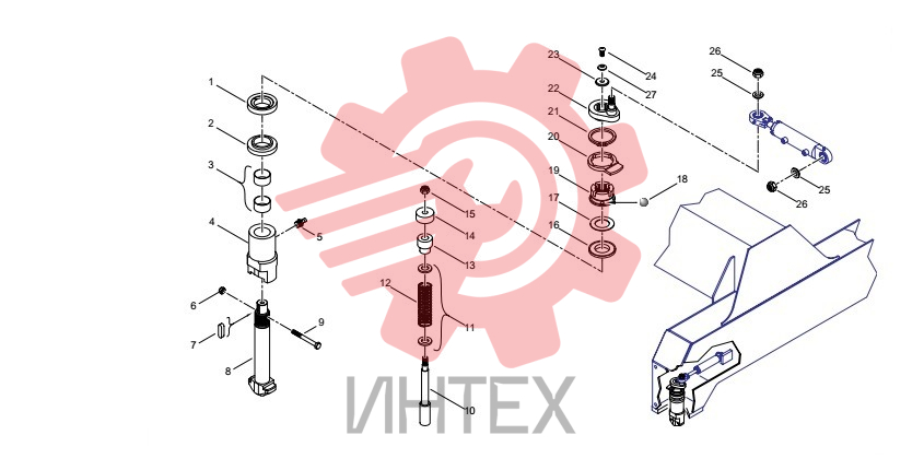 Замок поворотный 20.C010.032