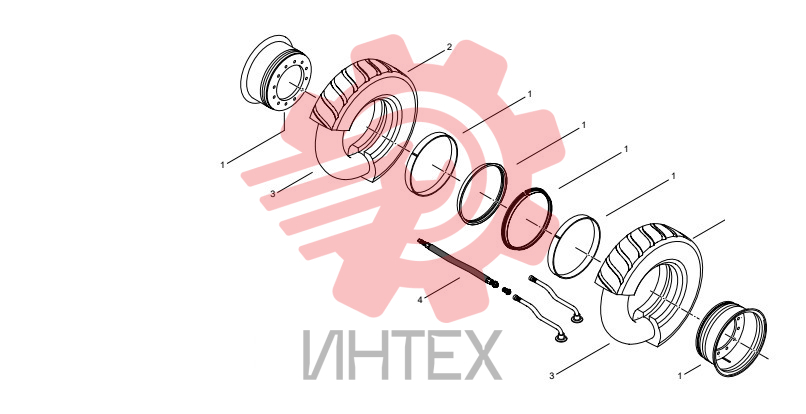 Шины и диски передние 30.G010.176