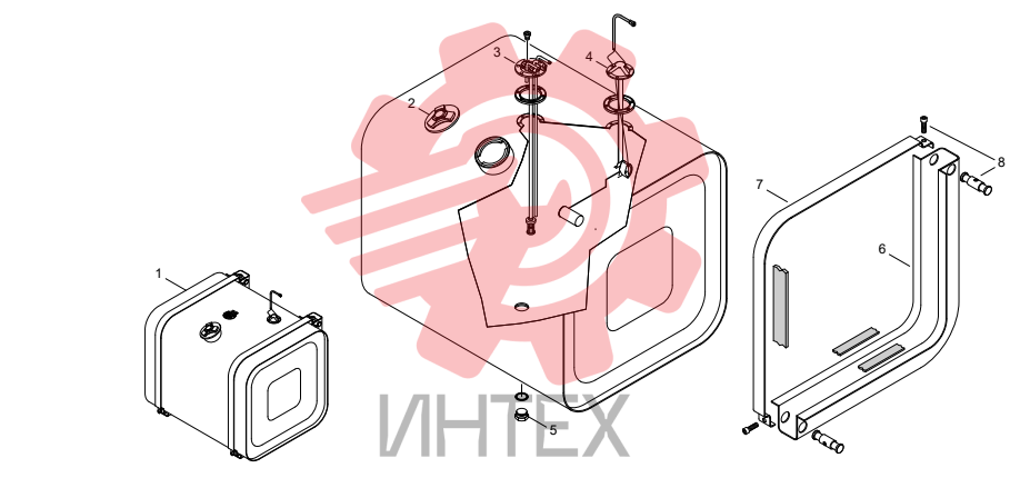 Бак топливный 70.F010.054