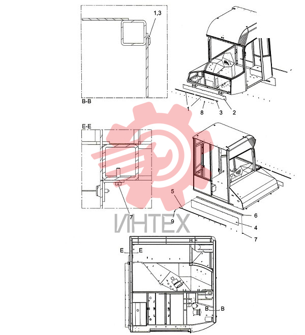 Шумоизоляция кабины R6050860