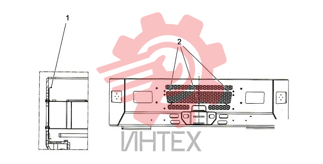 Установка решетки R7000620