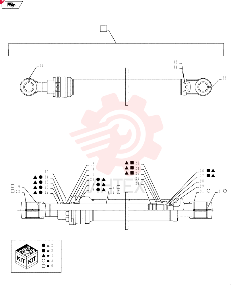 BUCKET CYLINDER YY01V00055F1