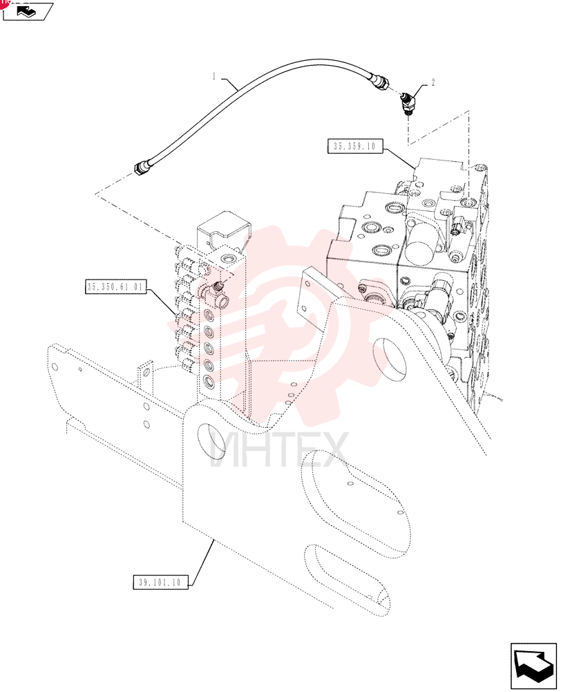 HOSE,700.00 mm 2420R349D070 (2)