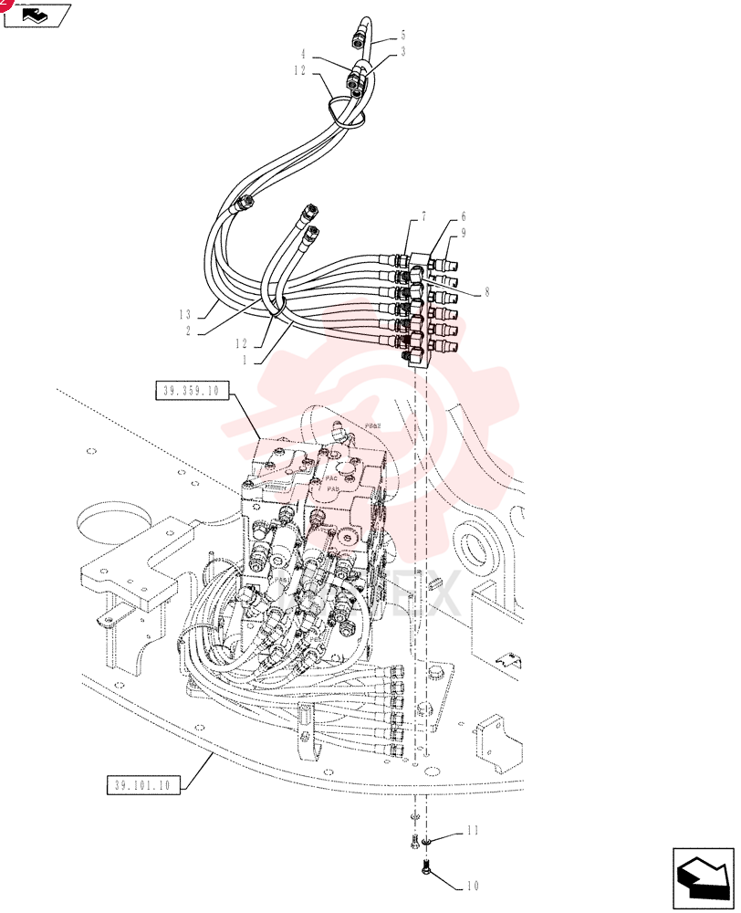 HOSE,9.53mm ID x 500mm L 2420R537D050 (1)
