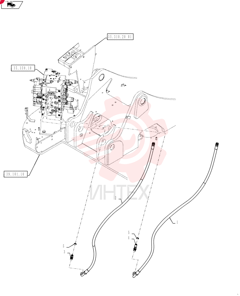HOSE ASSY. YY03H01417D9 (2)