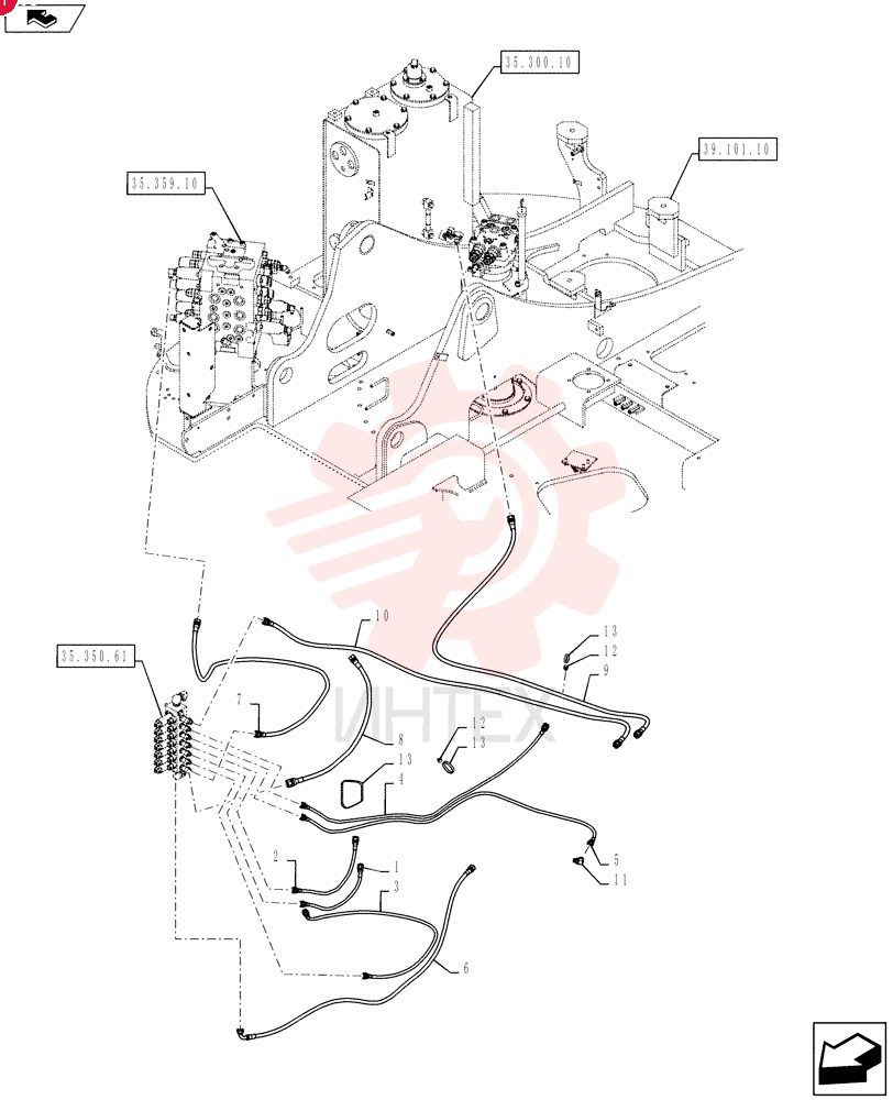 HOSE ASSY. 2420R349D048 (1)
