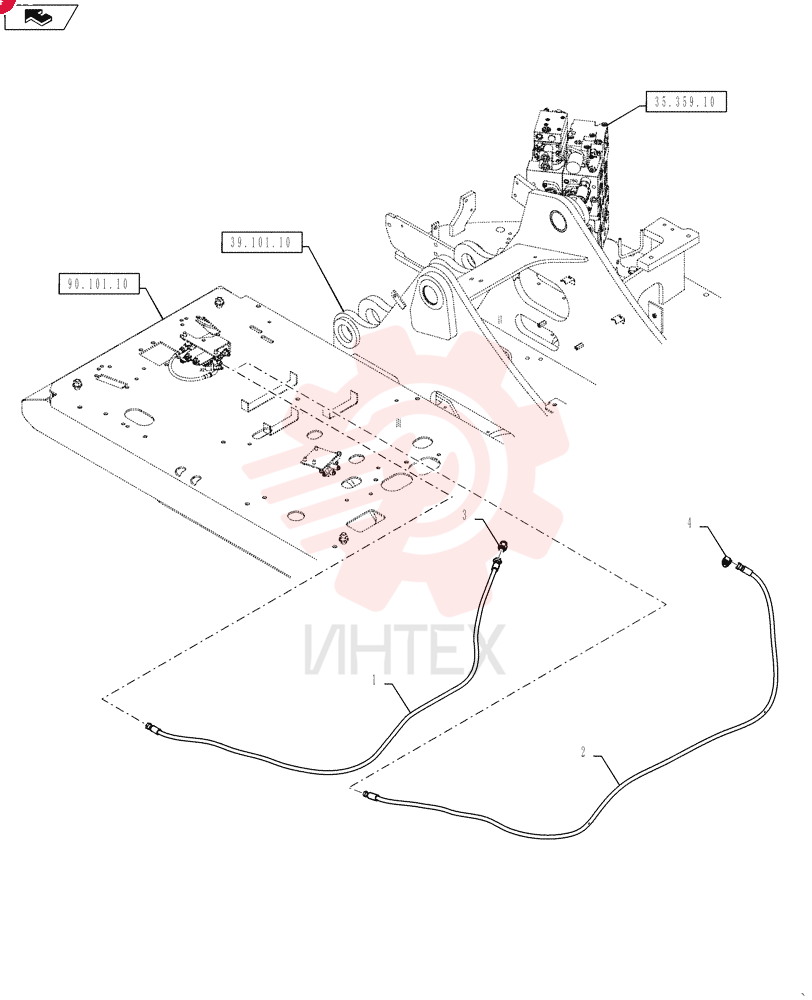 HOSE ASSY. ZX23M04220 (2)