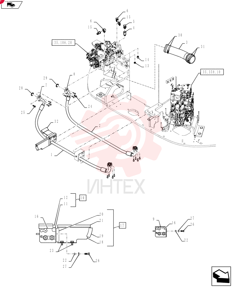 HOSE ASSY. YY30H01105P1 (1)