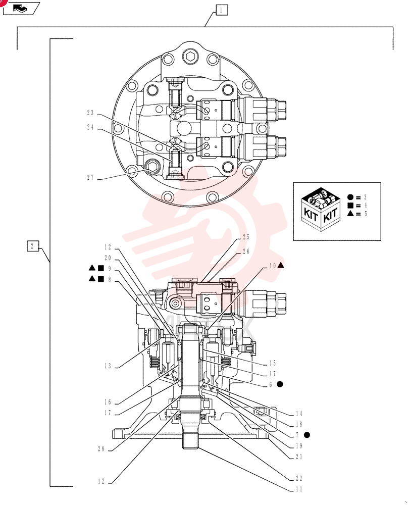 HYDRAULIC MOTOR YY15V00034F1 (2)