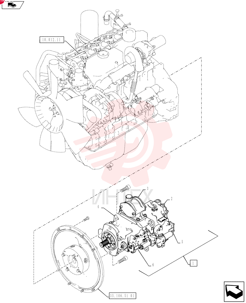 HYDRAULIC PUMP,51.2 CC YY10V00013F4 (1)