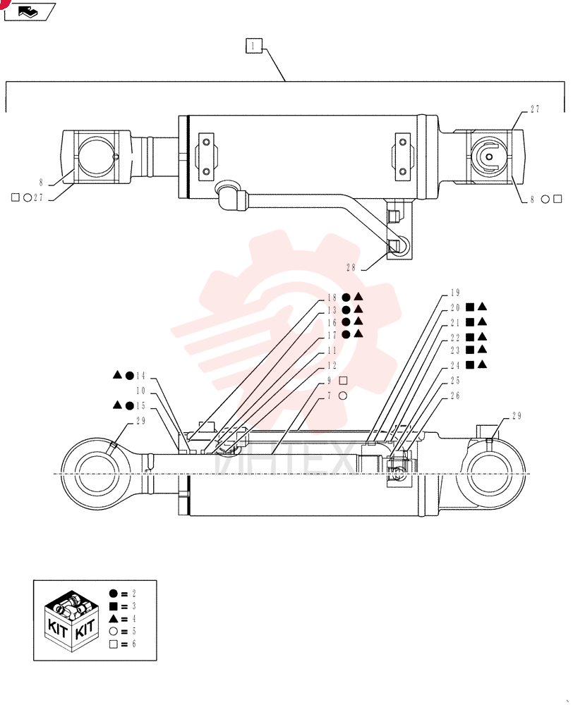 LIFT CYLINDER YY01V00056F1