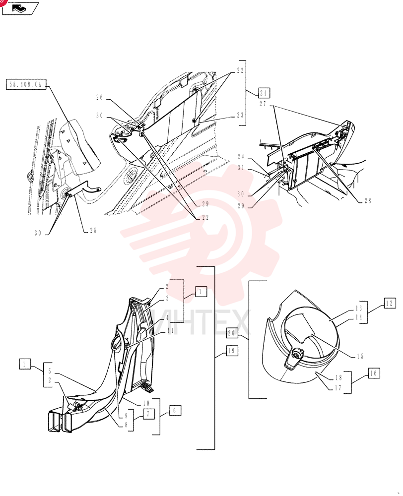 COVER ASSY YN17M01483F2