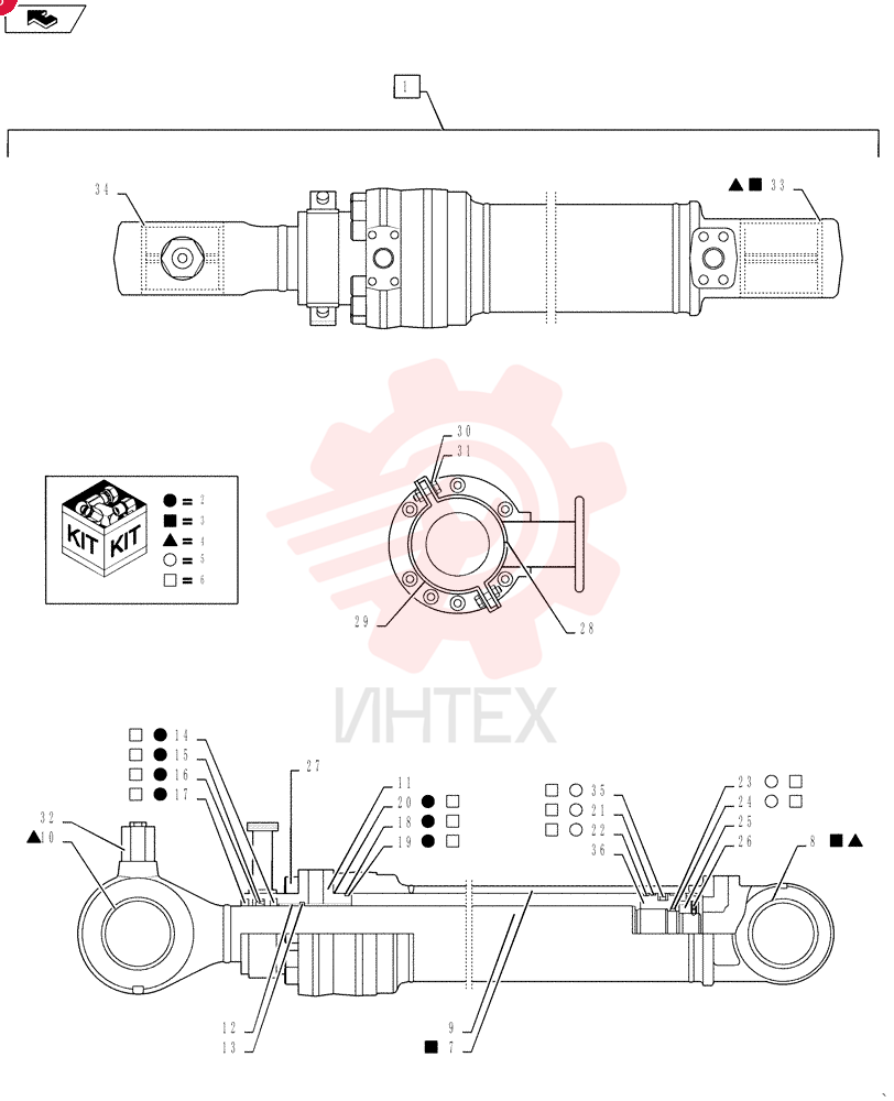 HYDRAULIC CYLINDER YY01V00061F1