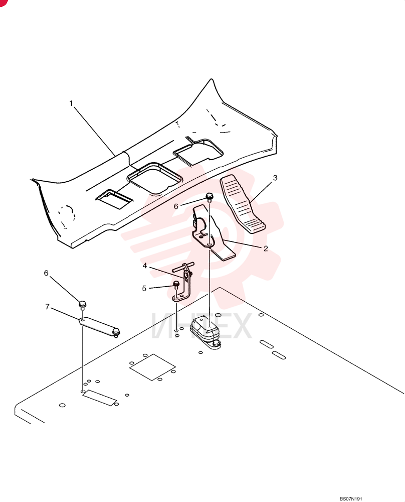 FOOT BOARD YN26M00066P1