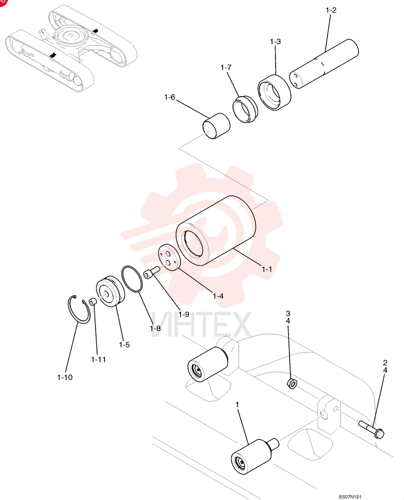 TRACK ROLLER YY64D01002F1