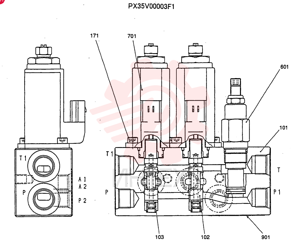 CASE PX35V00003S101